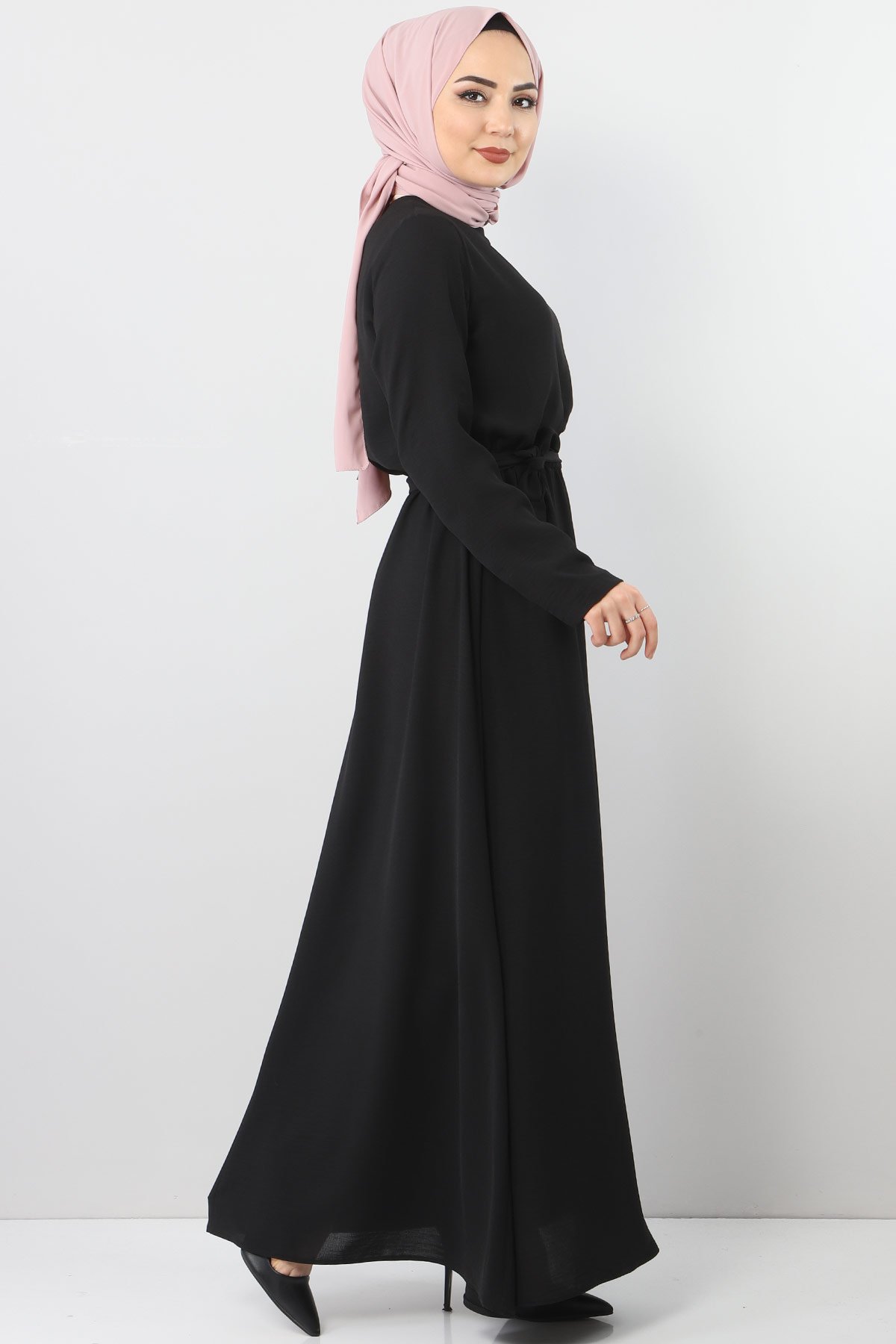 Elastic Waist Ayrobin Dress TSD5521 Black