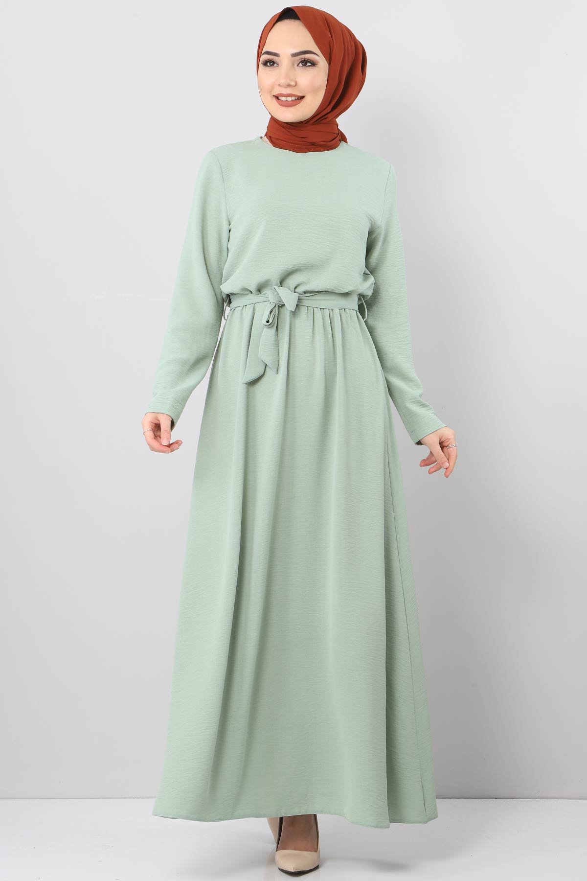Elastic Waist Ayrobin Dress TSD5521 Mint
