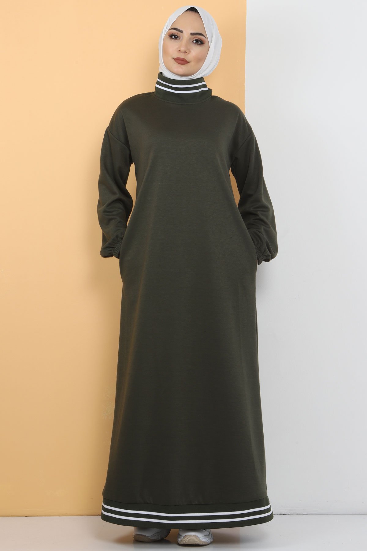 فستان رياضي TS10484 خاكي